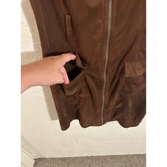 Star Wars Her Universe Han Solo Suede Zipper Mini Dress Costume - Picture 3 of 11